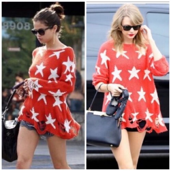 Wildfox White Label Seeing Stars Lennon Distressed Sweater lavender - Picture 5 of 5